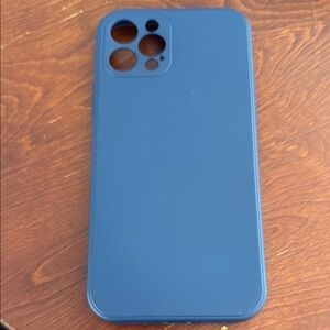 Blue Silicone iPhone Case 12/12Pro